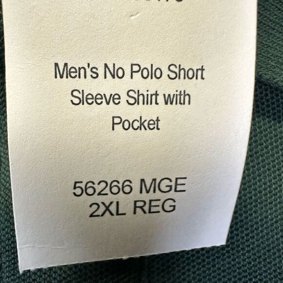 Duluth Trading Co Men’s Size 2XL Polo Shirt with Pocket Green Relaxed Fit NWT - Picture 2 of 9